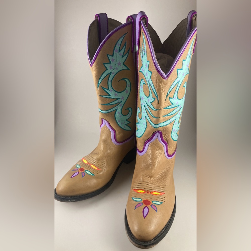 Custom Painted Cowboy boots